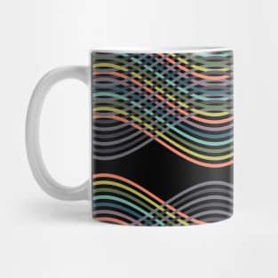 Abstract Infinity in Rainbow & Shades of Gray Mug